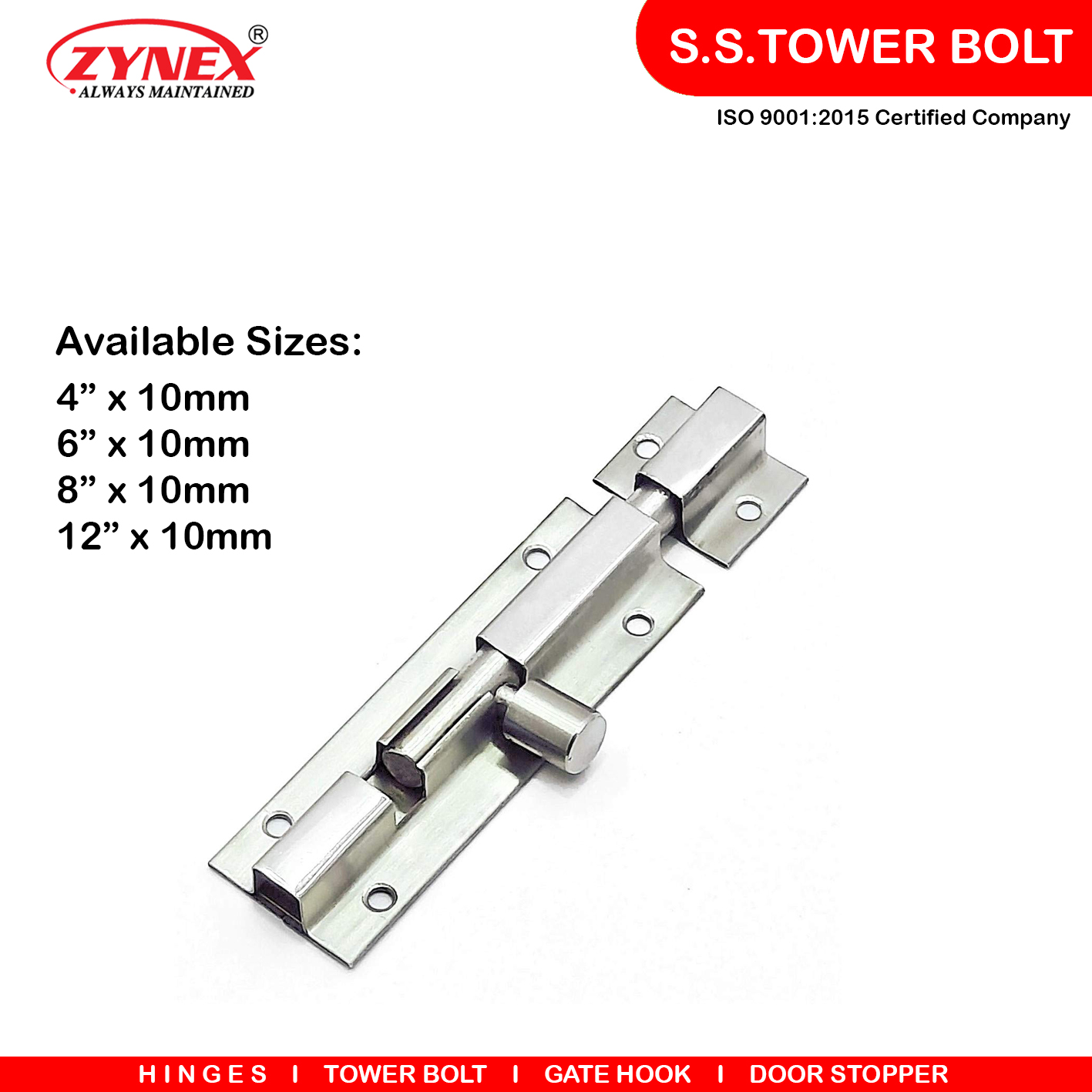 SS TOWER BOLT